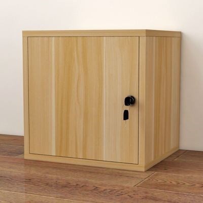 小柜子带门带锁学生宿舍方格子置物柜方块储物收纳柜组合式小木柜