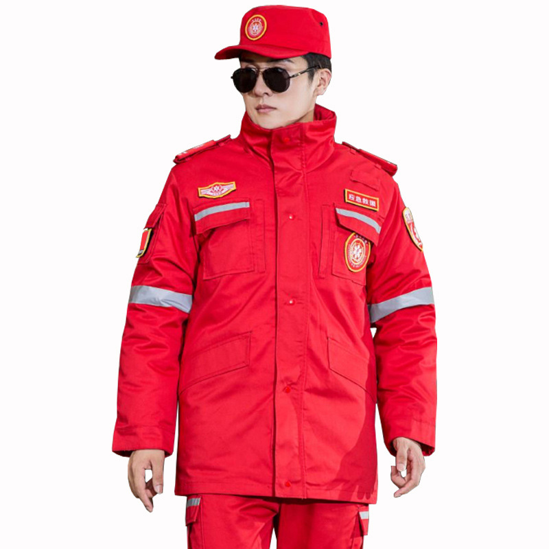 应急救援服作训服棉服消防服救灾防静电耐磨工作服紧急搜救抢险服
