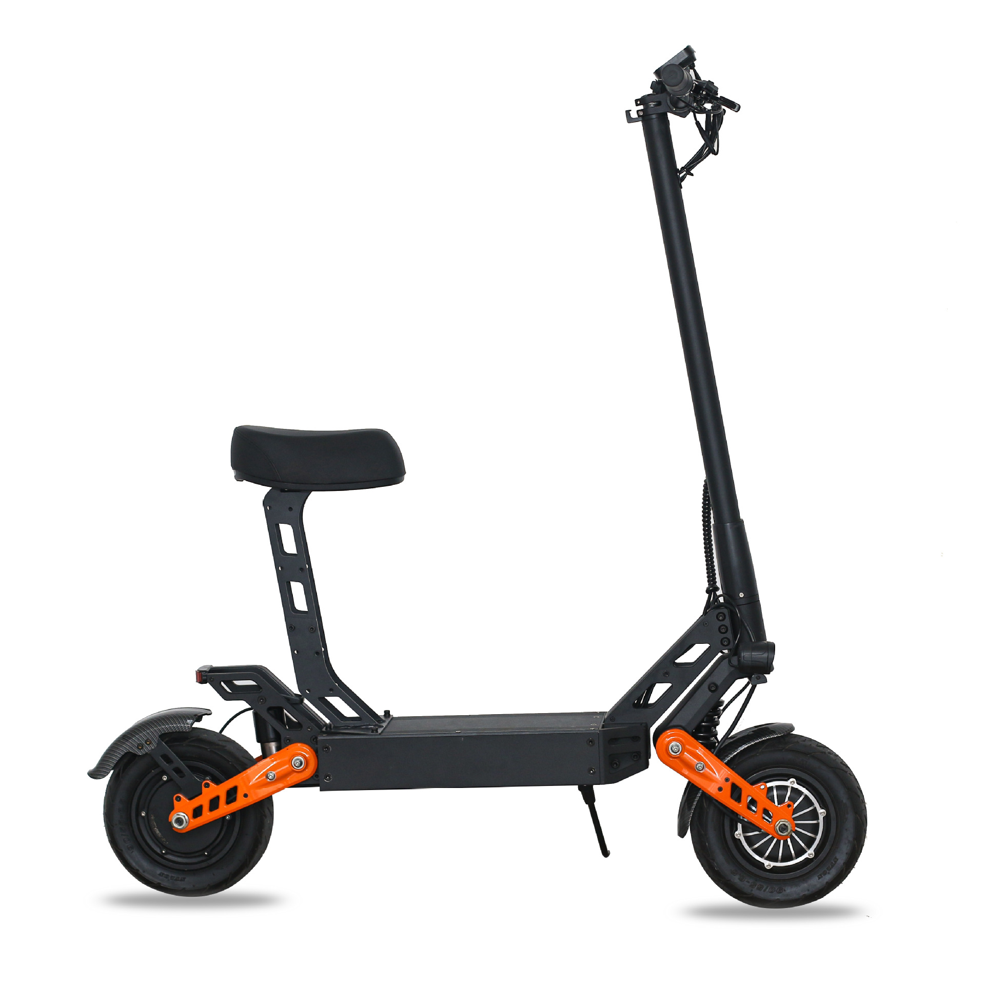 户外越野电动滑板车便携式可折叠代步车带座位两轮减震电动车批发