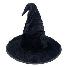 万圣节魔法师女巫帽子成人儿童舞会派对装扮头饰道具黑色巫婆尖帽