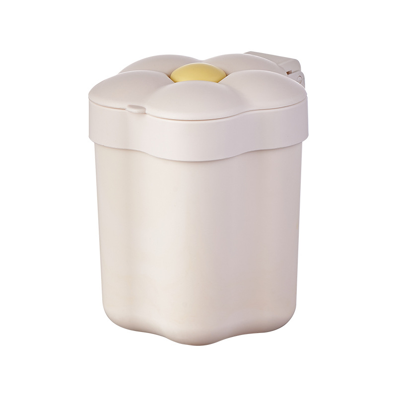 M57 Fashion Creative Dust Basket Good-looking Flower Shape Desktop Trash Bin Office Mini Storage Bucket