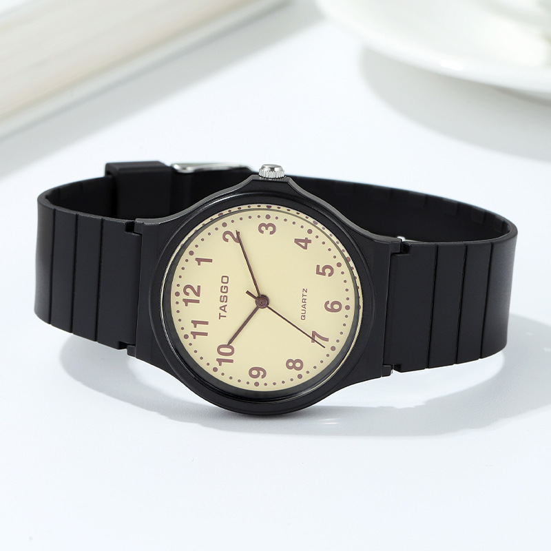 tasgo特斯高t129手表小众夏季ins风白色电子初高中学生新款青少年