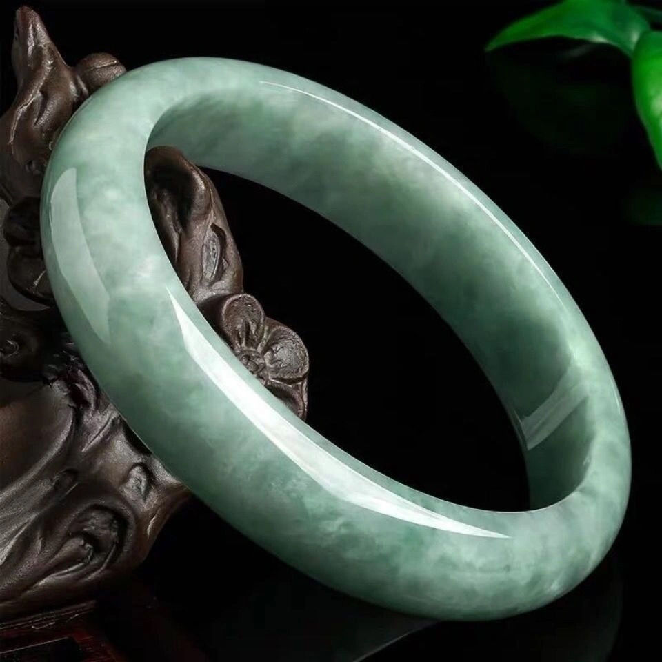 天然贵州翠玉手镯翡翠a货手镯女款送妈妈送女友直播货源