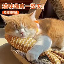 小狗玩具猫自嗨解闷猫薄荷仿真鱼耐咬幼猫抱枕逗猫棒猫咪的公仔