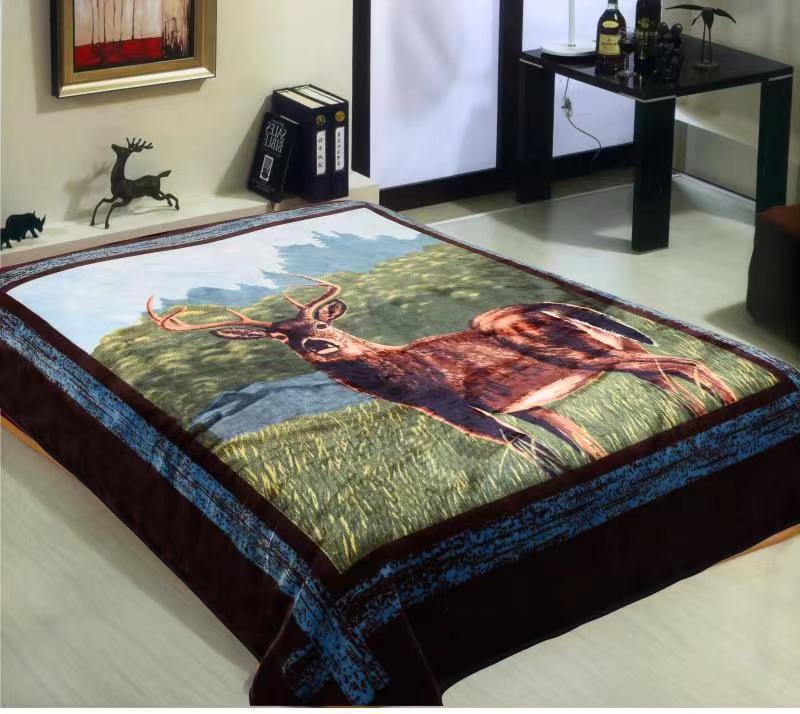 Factory Direct Sales New Single-Layer Double-Layer Animal Blanket Laschel Blanket Export Middle East Foreign Trade Wholesale Blanket