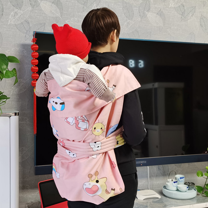 云南四川贵州春秋季婴幼儿棉布背带老式传统宝宝背布裙后背前抱式