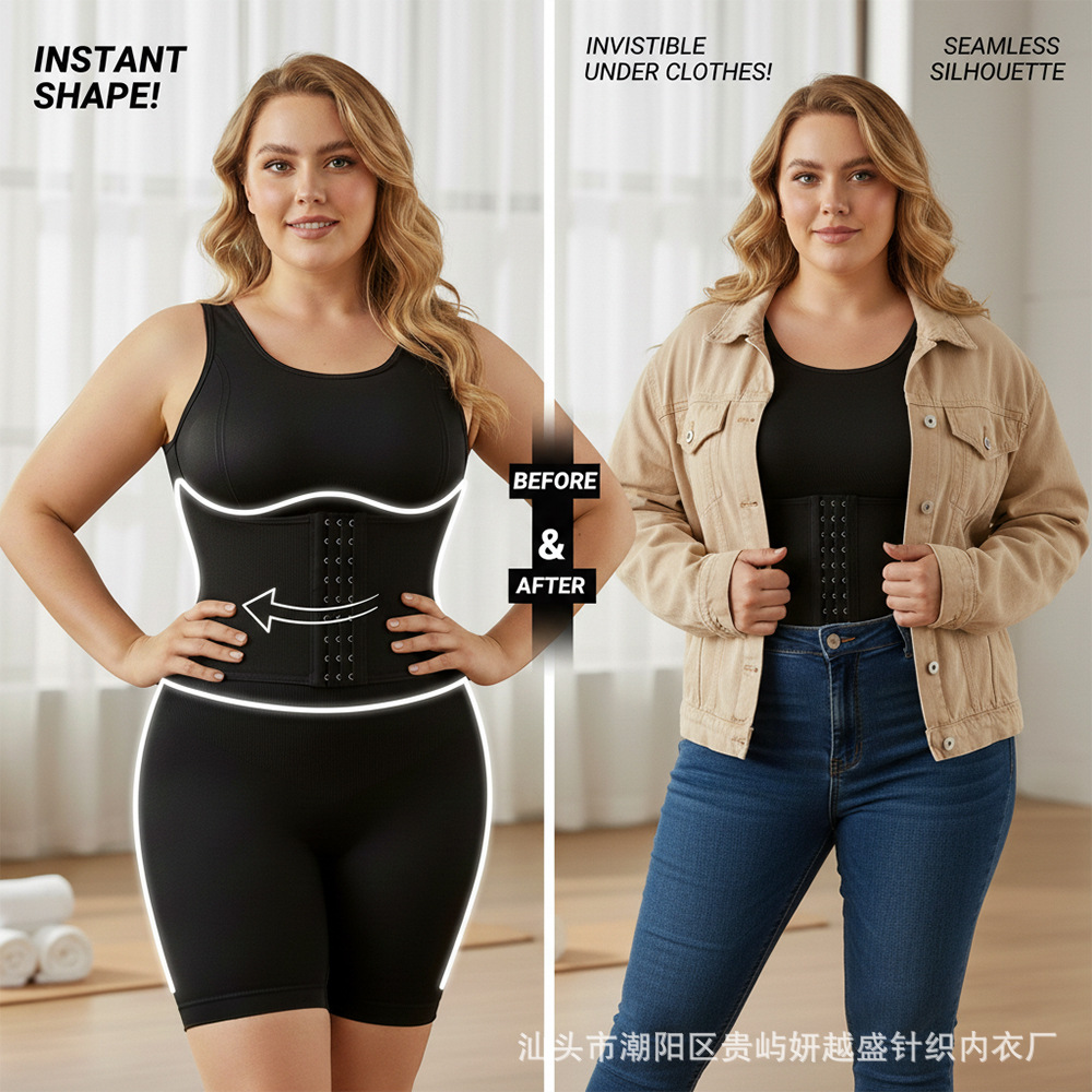 欧美连体塑身衣全身超紧开档带排扣Ultra-Tight Shaping Garment