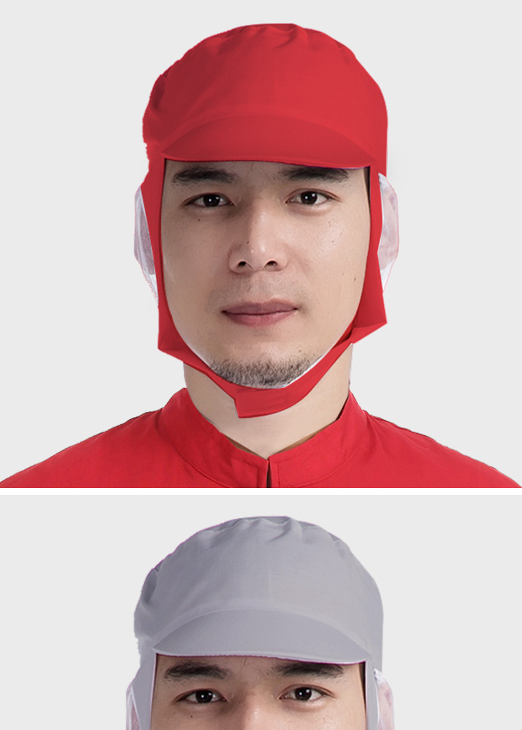 食品厂工作帽子 卫生帽 防尘车间网帽透气男女款劳保帽