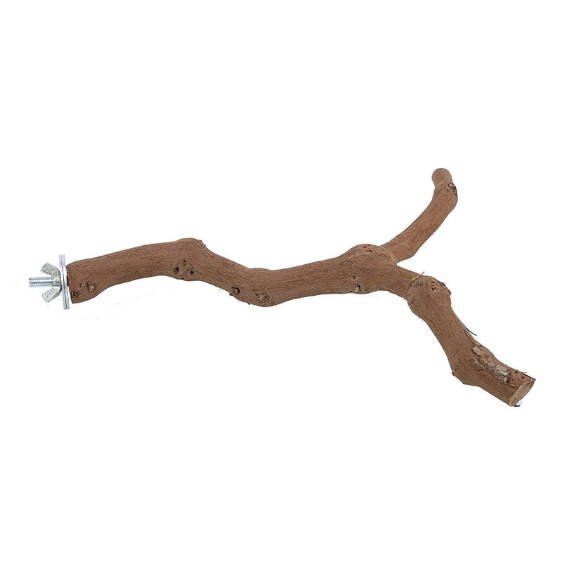 鸟栖木葡萄木鸟站棒站杆鸟用品用具树杈鸟玩具啃咬鹦鹉玩具现货