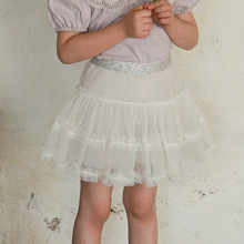女童裙裤夏款2024草莓珊韩国儿童女孩洋气蓬蓬网纱假两件裤裙现货