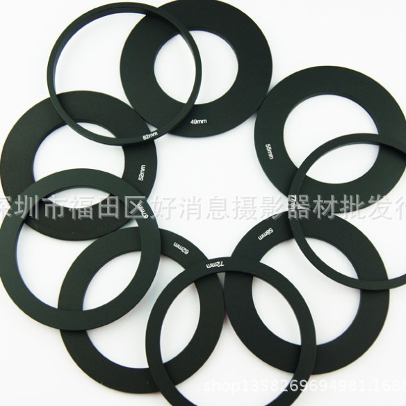 P环渐变镜转接环方片 P环 转接环 49-82mm 转接环 题词器转接圈