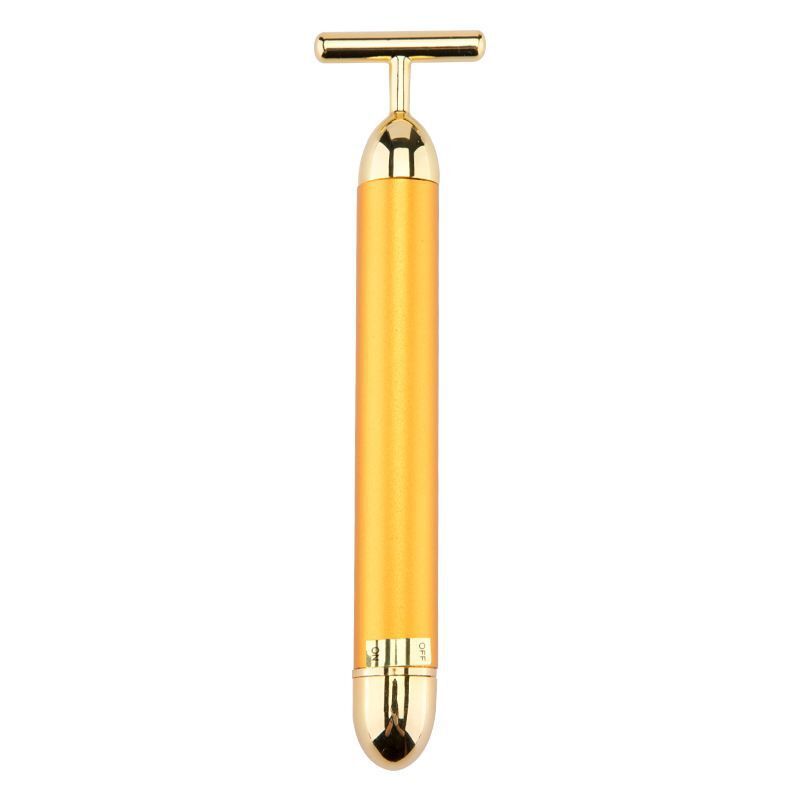 Wholesale Beauty Bar 24K Golden Stick Beauty Instrument Electric Face Lifting Massage Instrument Facial Massage Golden Stick