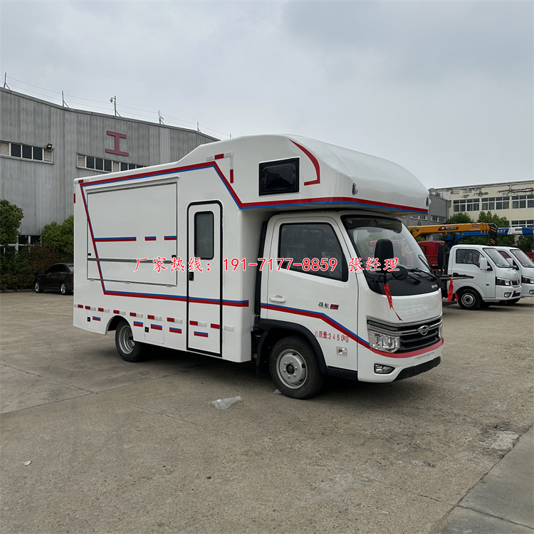 可上牌自动档餐车 c1c2房车配额头床汽油摆摊售货车 水果捞网红车