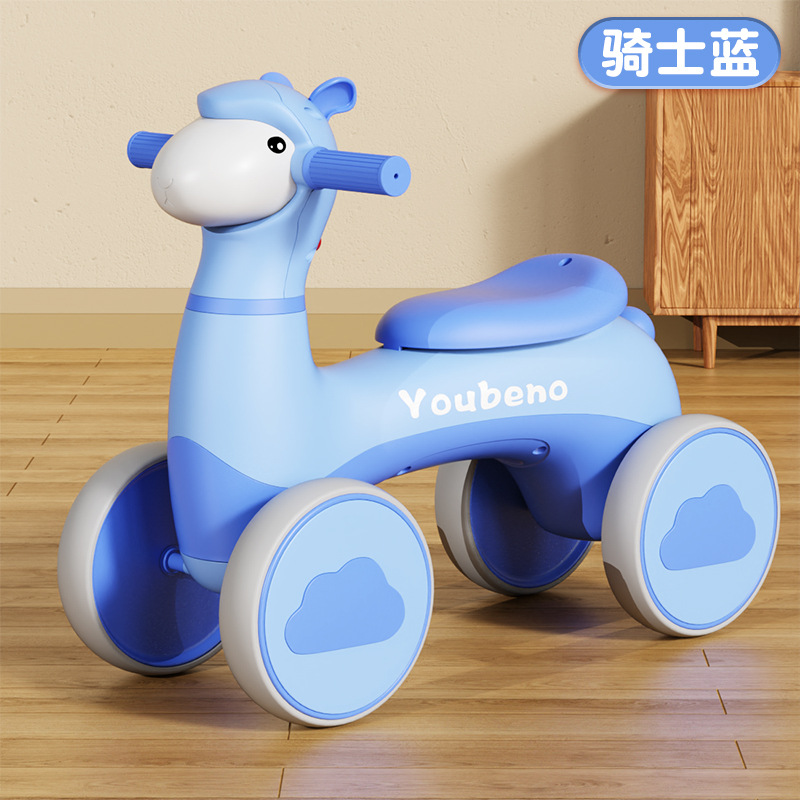 Balance Bike (for Kids) 1-3 Years Old Baby No Pedal Luge with Music Light Boys Girls Toddlers Sliding Mule Cart