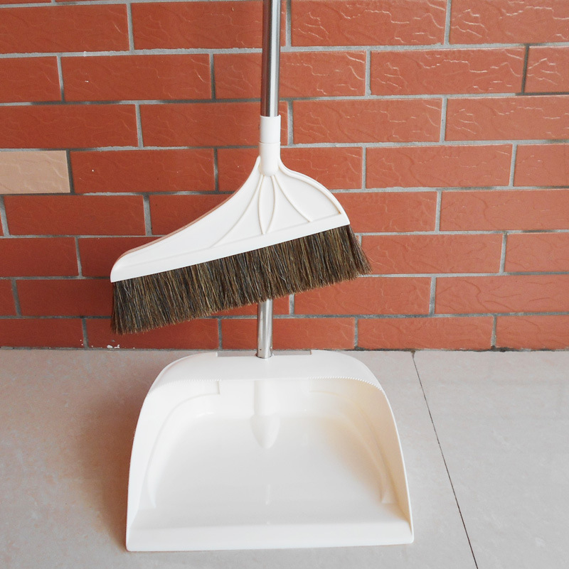 家用单个软毛撮箕扫帚组合猪鬃毛扫地笤帚地刮扫把簸箕套装扫头发