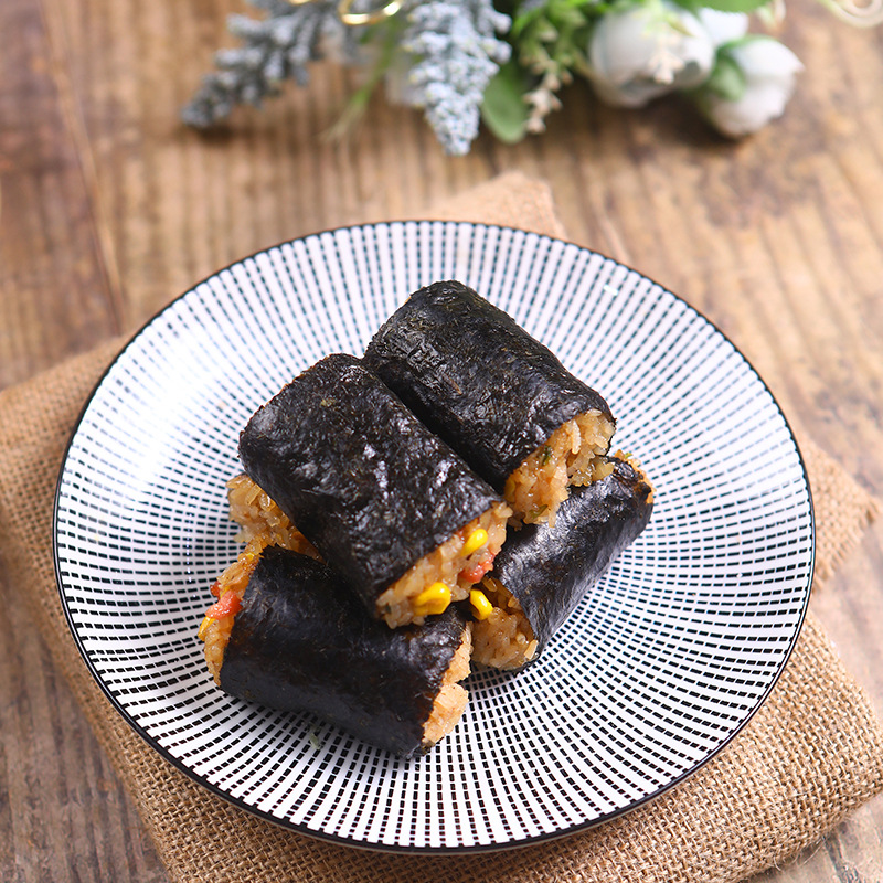 海苔紫菜卷日式糯米卷方便合饭广式茶楼点心 早餐600克10条商用装