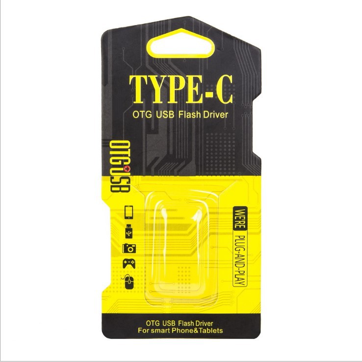 otg转接头插卡纸包装盒type-c公转usb母转换器插卡彩盒吸塑包装盒