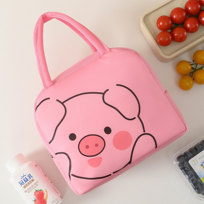 Oxford Cloth Thickened Bag Insulation Bento Portable Cartoon Convenient Handbag Lunch Box Pet Ice Preservation Cute Bag Oxford Bag