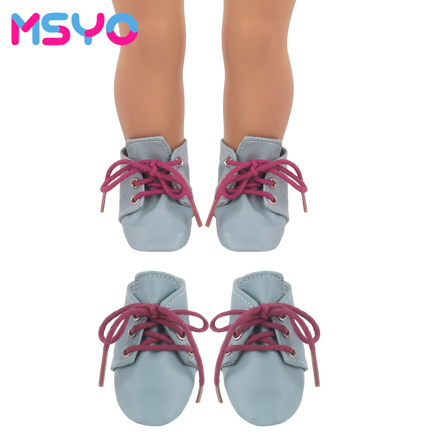 18寸娃娃鞋子 美国女孩娃娃运动鞋 皮鞋夏芙娃娃鞋子衣服配件