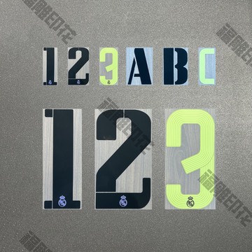 现货2223厚底西甲联赛皇马主场客场字体球衣印号球服号码训练服