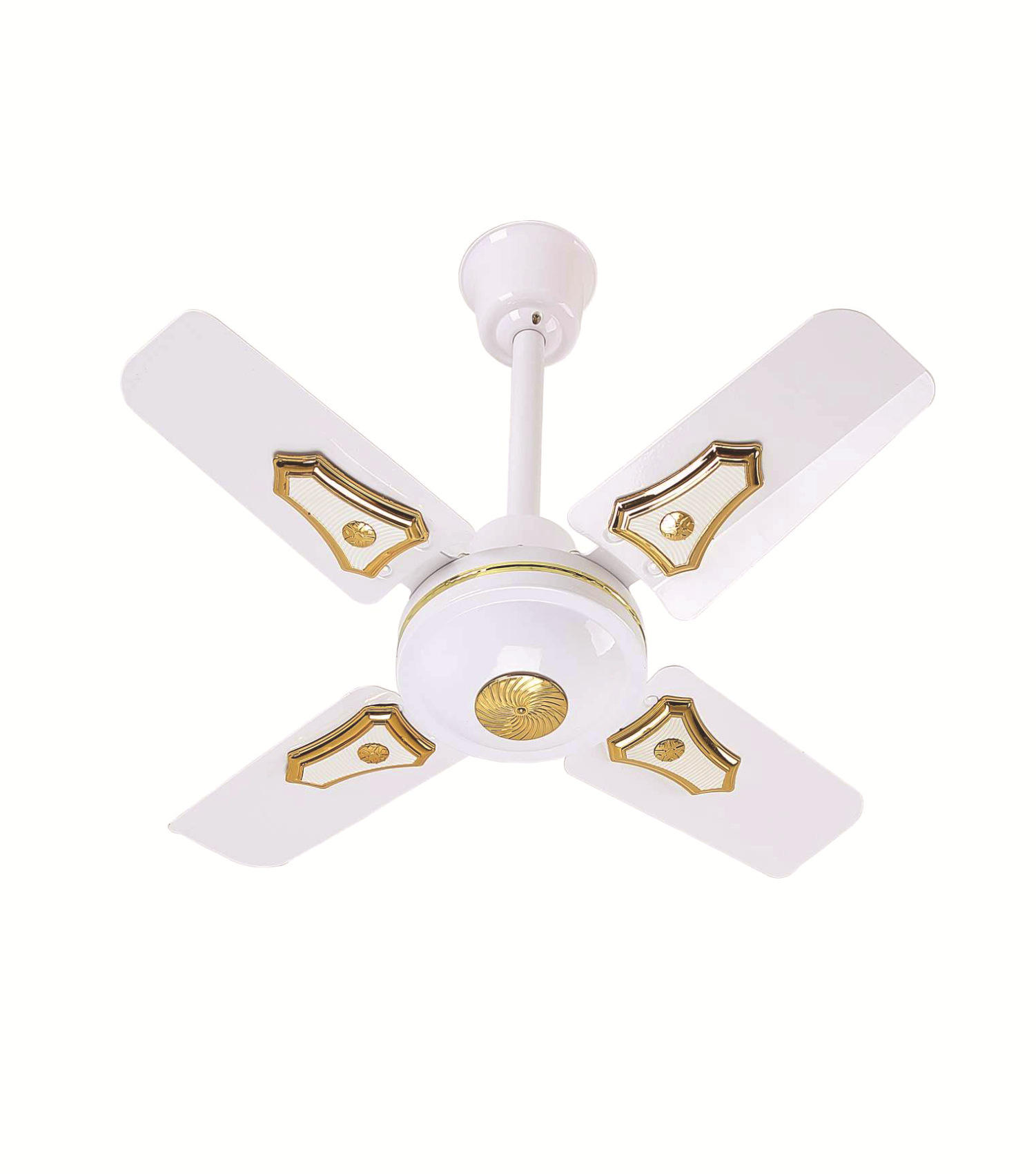 外贸24寸吊扇家用短叶吊顶扇客厅装饰花纹风扇吊顶式四叶顶扇出口