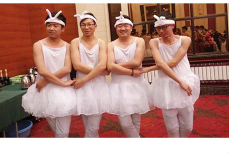 四小天鹅演出服男公司年会芭蕾舞裙装搞笑衣服反串恶搞大码男扮女