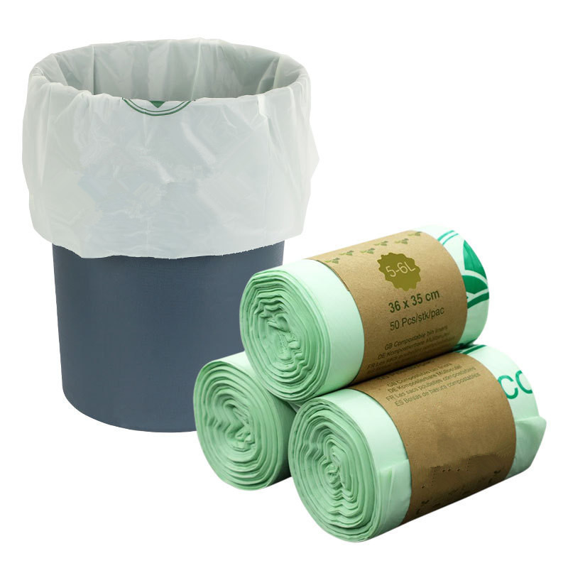 可降解玉米淀粉垃圾袋一次性家用厨房厨余湿干拉圾快递袋厂家批发