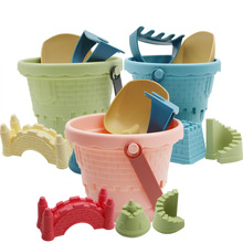 工厂直销儿童城堡沙滩玩具桶沙池玩沙挖沙工具宝宝戏水套装批发