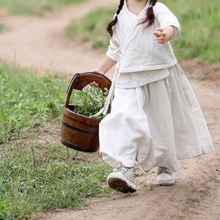 汉服 女童古装拜年服女襦裙女孩儿童服装走唐装厂家直销独立站