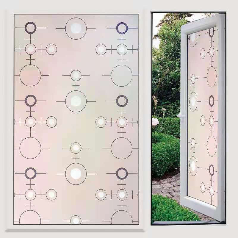 图案自粘玻璃贴磨砂贴纸卫生间防水不透明浴室玻璃纸遮光窗户贴膜