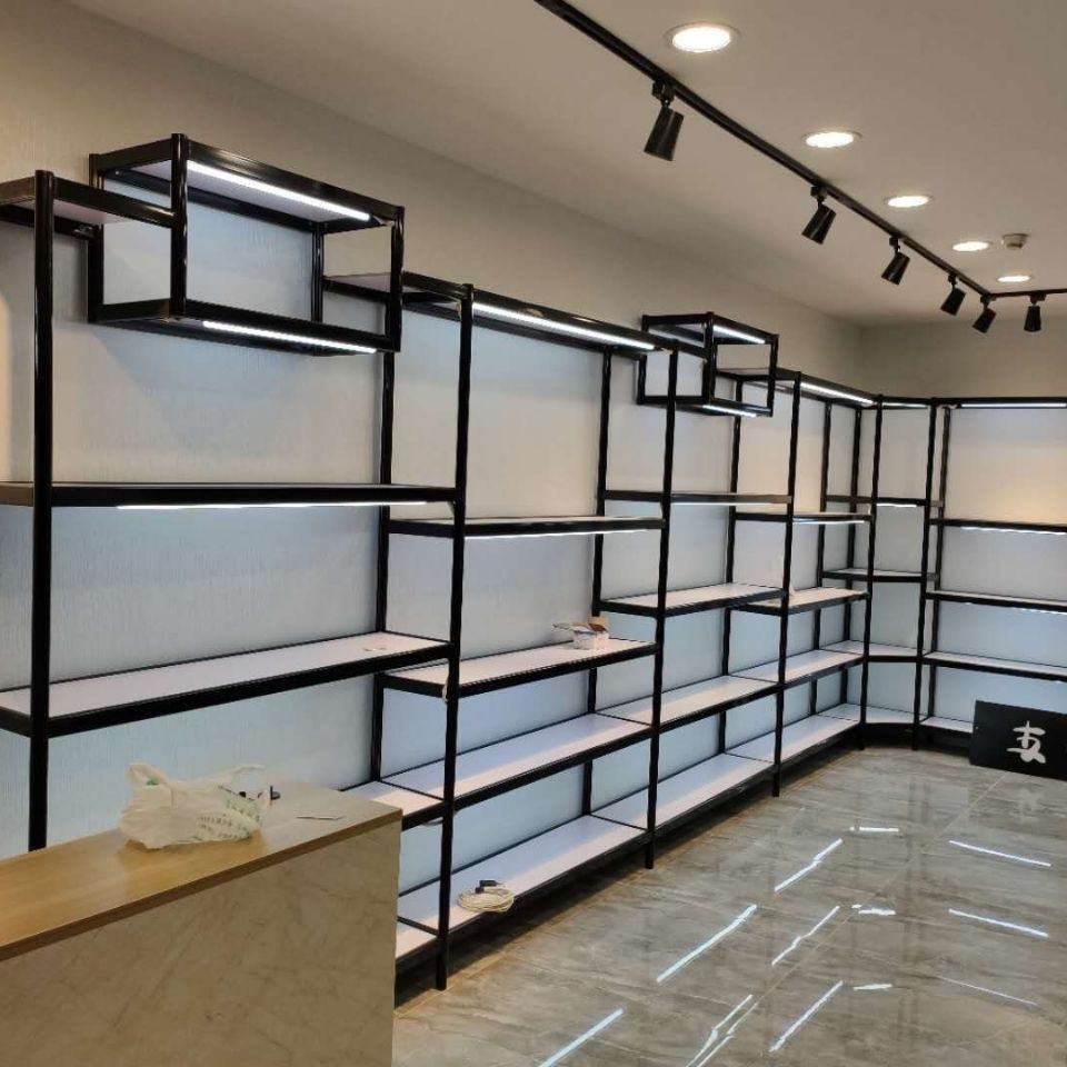 精品鞋店鞋架展示架商场卖场鞋架多层组装包包货架简约店铺鞋货架