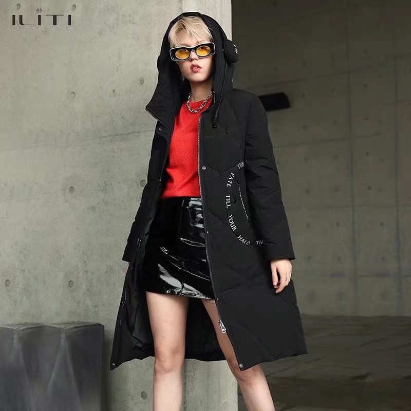 艾莉缇品牌折扣大毛领羽绒服女装直播货源专柜下架尾货库存批发