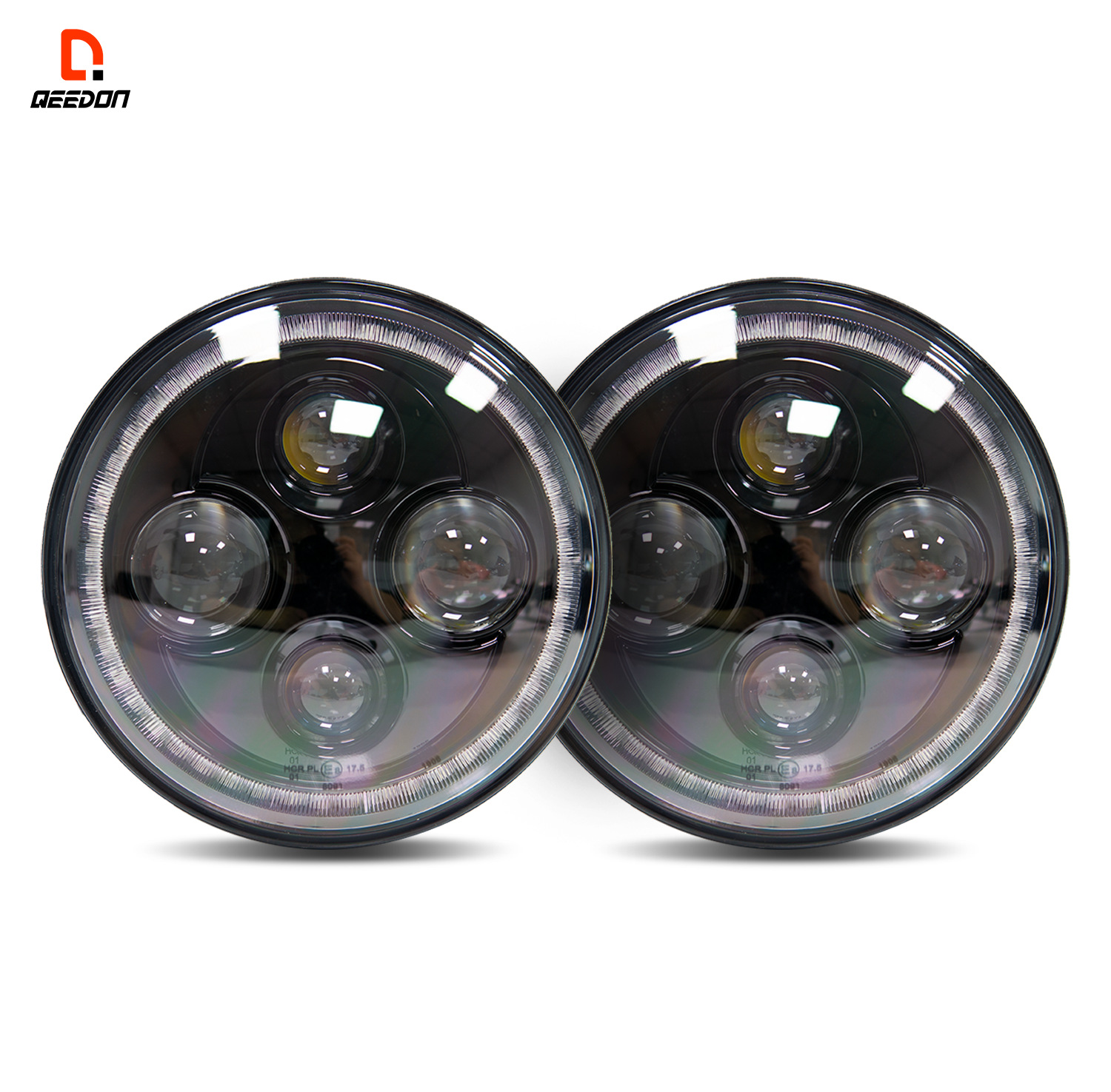 跨境 铝制汽车轮毂灯 15寸装饰灯app控制 七彩氛围灯流光幻彩