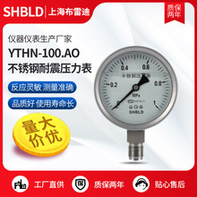 上海布雷迪SHBLD耐震压力表YTHN-100 不锈钢耐震压力表YTHN-100