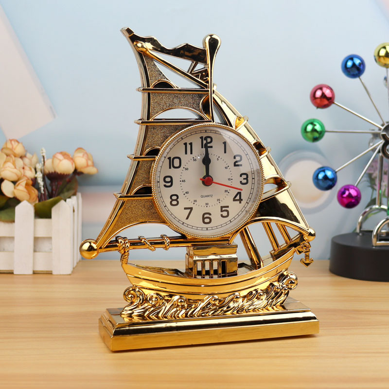 Factory Wholesale Alarm Clock Creative Retro Alarm Clock Student Gift Alarm Clock Smooth Sailing Model Alarm Clock One Piece Dropshipping
