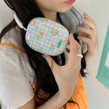 个性小众格子樱桃kt猫苹果airpods max耳机保护套耳罩壳适用少女