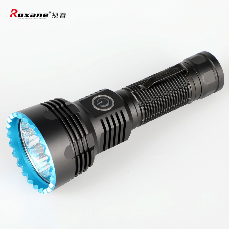 视睿X8高配强光手电筒超亮聚光远射 USB直充户外搜救骑行探洞家用
