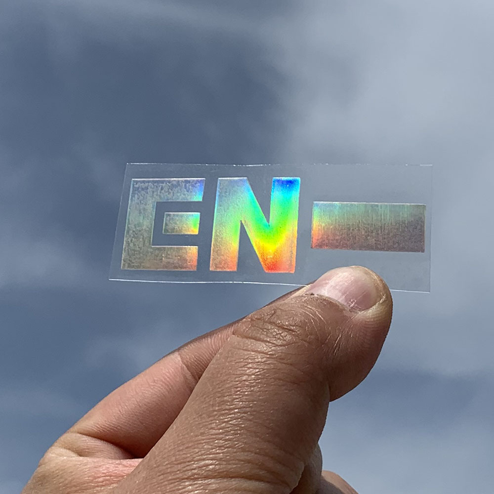 enhypen组合镭射贴纸 全息反光手机贴应援灯贴纸反光贴 engene