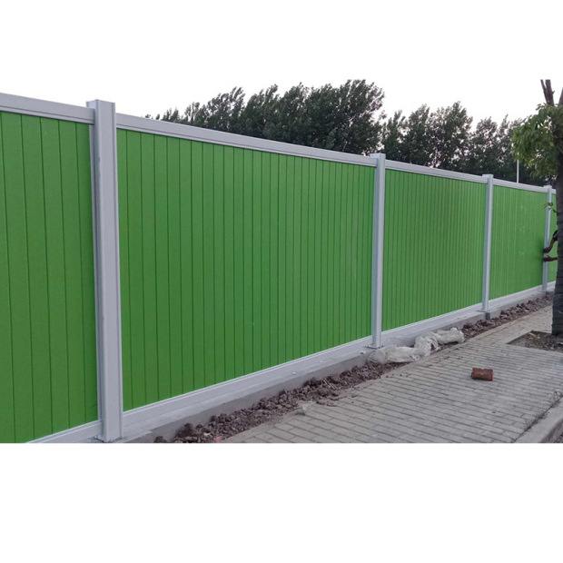 pvc围挡工地施工围栏工程临时围墙挡板市政道路彩钢板围挡工厂