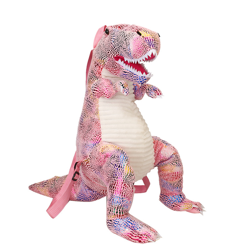 恐龙包2020新款亲子双肩包炫酷卡通大恐龙背包儿童毛绒包包外贸款