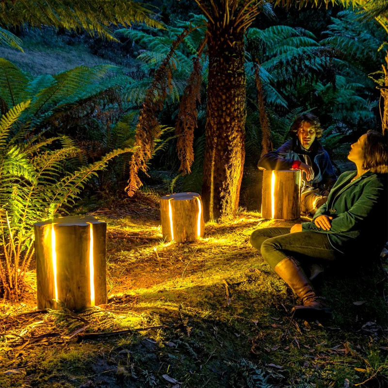 Park Stump Lamp Landscape Garden Stake Lamp Villa Simulation Luminous Resin Outdoor Led FRP Waterproof