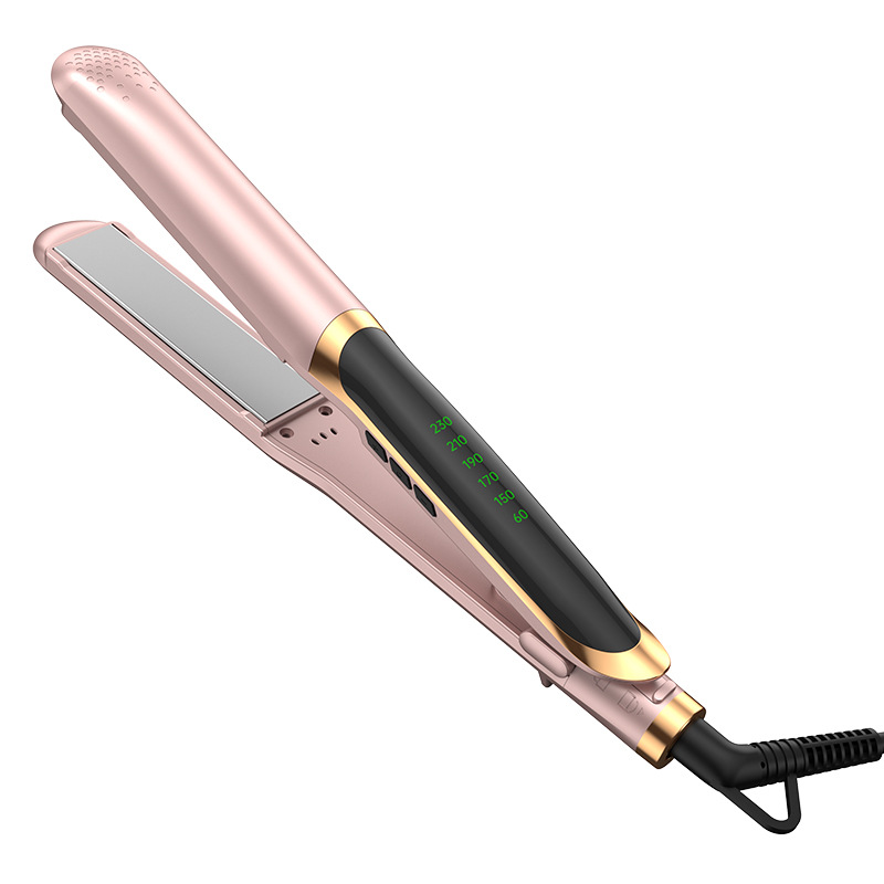 Cross-Border Factory Direct Deliver Plywood Does Not Hurt Hair Hair Straightener Mini Roll Straight Wet and Dry Dual-Use Anti-Scald Hair Straightener Hair Curler