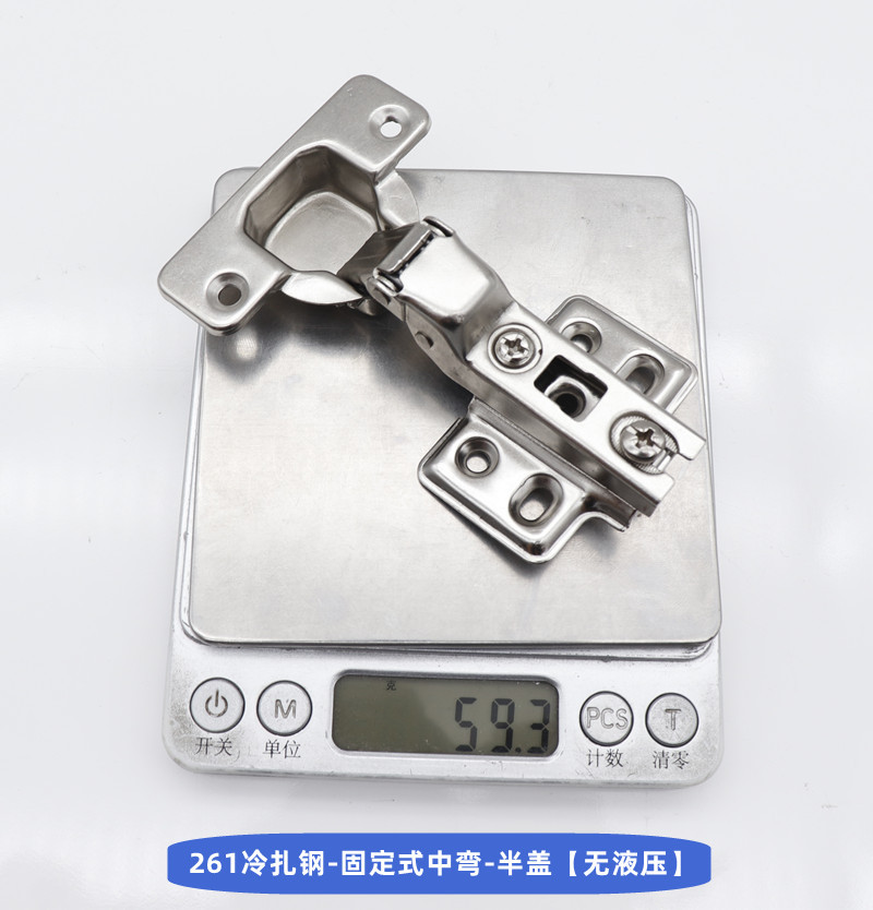 Cabinet Hinge Damping Straight Bend Thickened Furniture Hardware Door Hinge Factory Wholesale Cabinet Door Stainless Steel Hydraulic Hinge