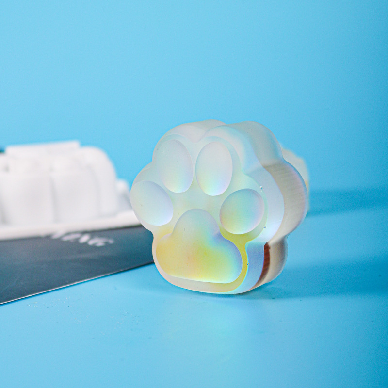 2连猫爪硅胶模具果冻模白凉粉钵仔糕滴胶蜡烛磨砂饰品diy烘培模具