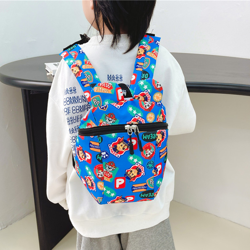 Anti-Lost Children's Backpack Cartoon Printed Backpack Cute Kindergarten Backpack Simple Boys and Girls Student Schoolbag