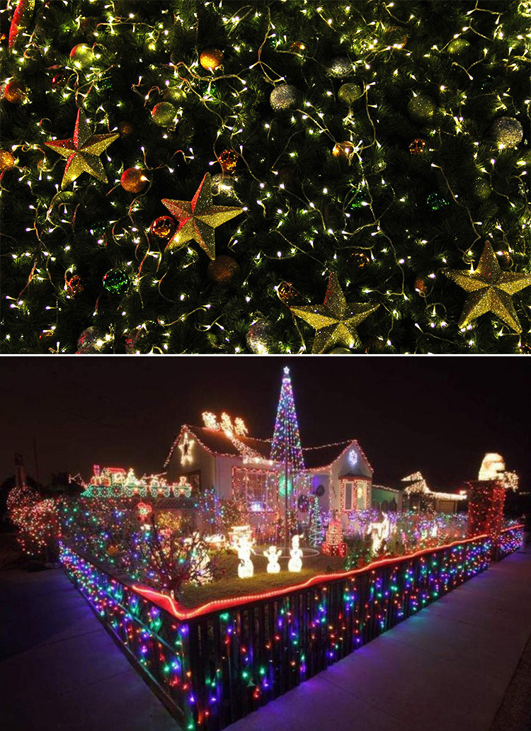 低压24vled满天星彩色灯串 店内氛围装饰彩灯串 节日串灯批发