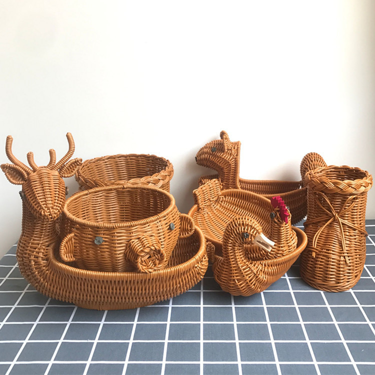 Bamboo Basket Cane Basket Storage Basket