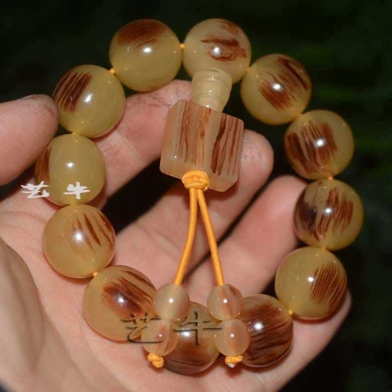 66元】天然西藏牦牛角手串手链羊角-阿里巴巴