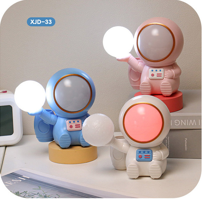 New Fun Electric Cartoon Series Small Night Lamp with Space Stars Educational Children's Toys Wholesale