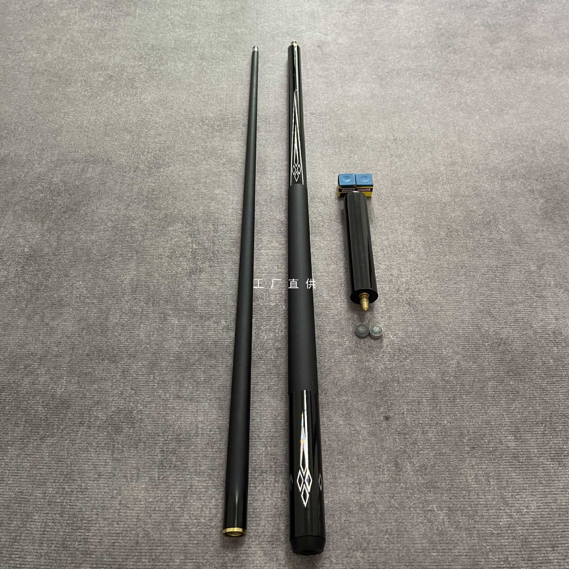 台球杆黑科技碳纤维桌球杆斯诺克小大头中式黑八8美式九9球杆入门